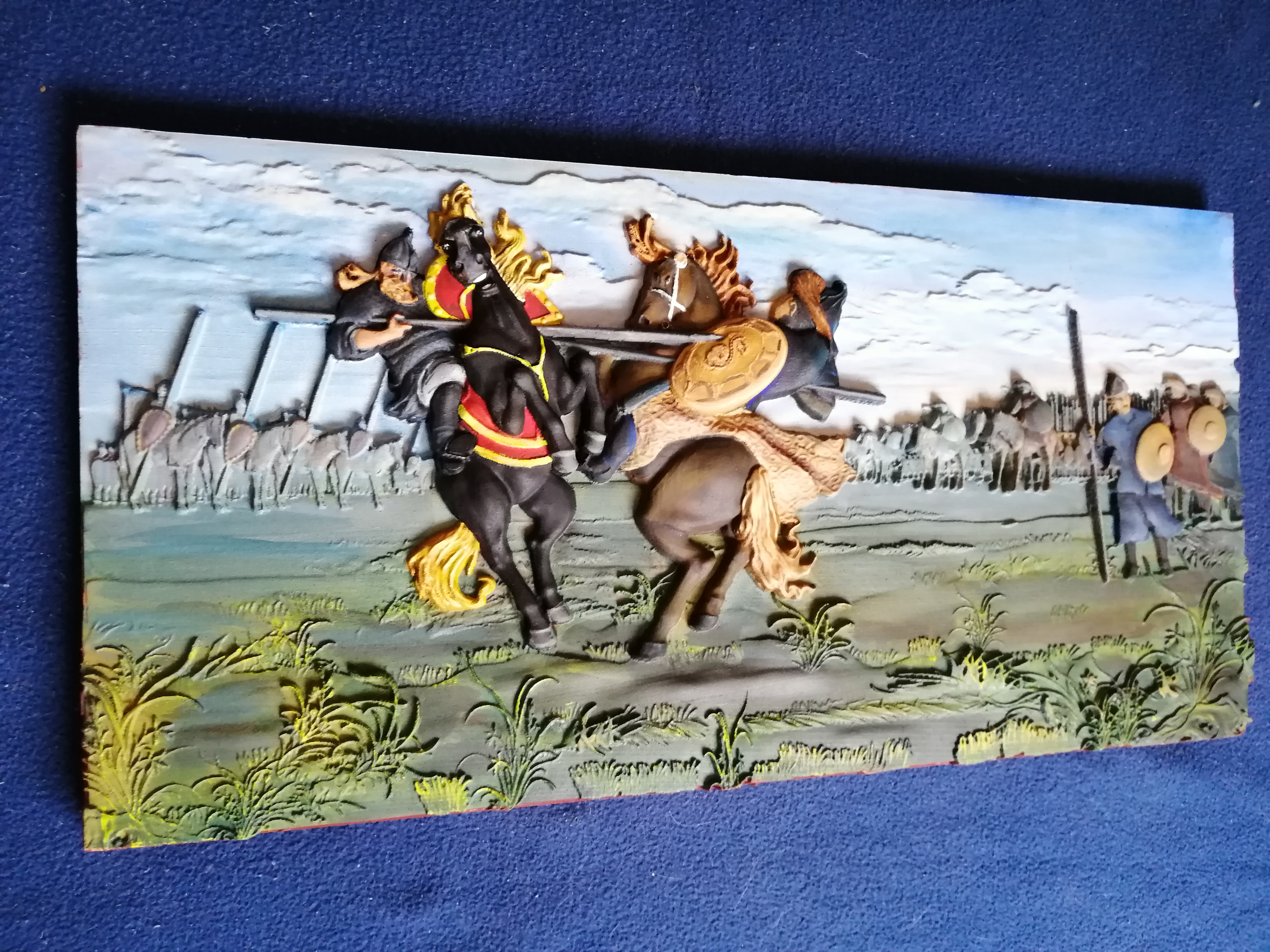 Картина Поединок Пересвета с Челубеем